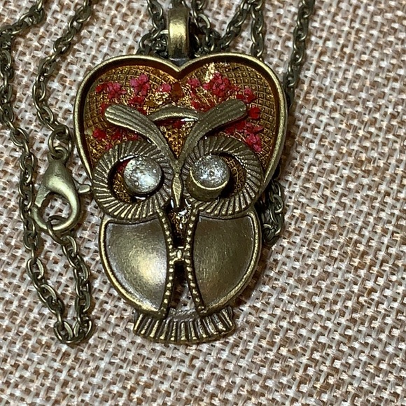 Owl Necklace Handmade New - Picture 2 of 7